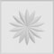 Ekena Millwork Standard Sedgwick Flower Rosette With Rounded Edge, 8"W x 8"H x 1"P ROSP080X080X100SDG11 - alternate 3